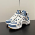 LV Archlight Sneaker 50mm White Mix Light Blue Monogram Jacquard Fabric
