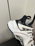 LV Archlight Sneaker 50mm White Mix Black Monogram Jacquard Fabric