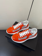 Prada America's Cup Sneaker Red Patent Leather Mesh 618921
