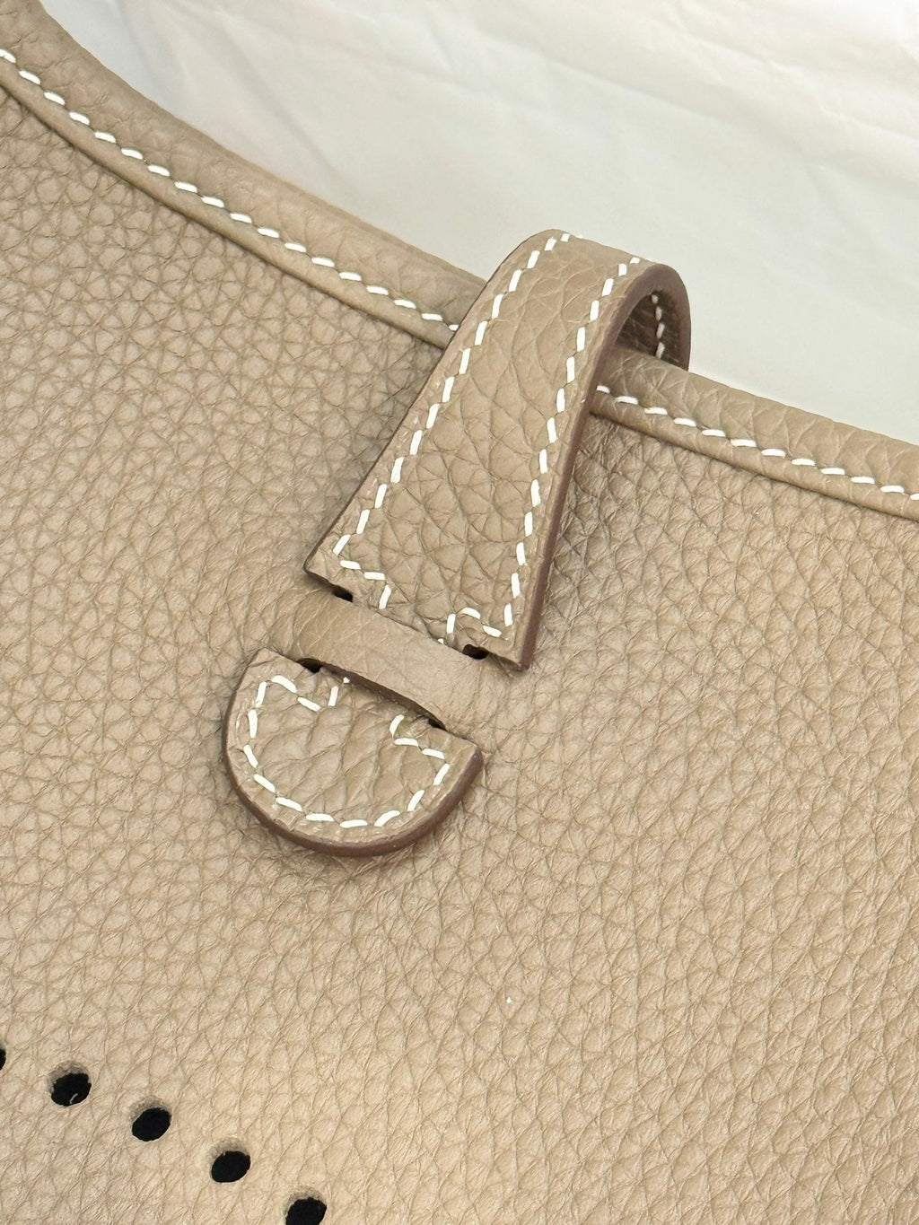 HM Evelyne 23cm Light Taupe Togo Leather 281206
