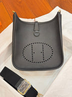 HM Evelyne 23cm Black Togo Leather 281207