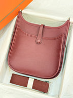HM Evelyne 23cm Bordeaux Wine Red Togo Leather 281212