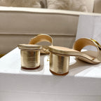 CD 25 C'EST DIO metallic gold patent leather 396131