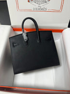 HM BIRKIN SELLIER BLACK EPSOM LEATHER GOLD HARDWARE
