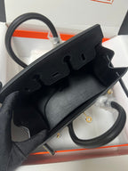 HM BIRKIN SELLIER BLACK EPSOM LEATHER GOLD HARDWARE