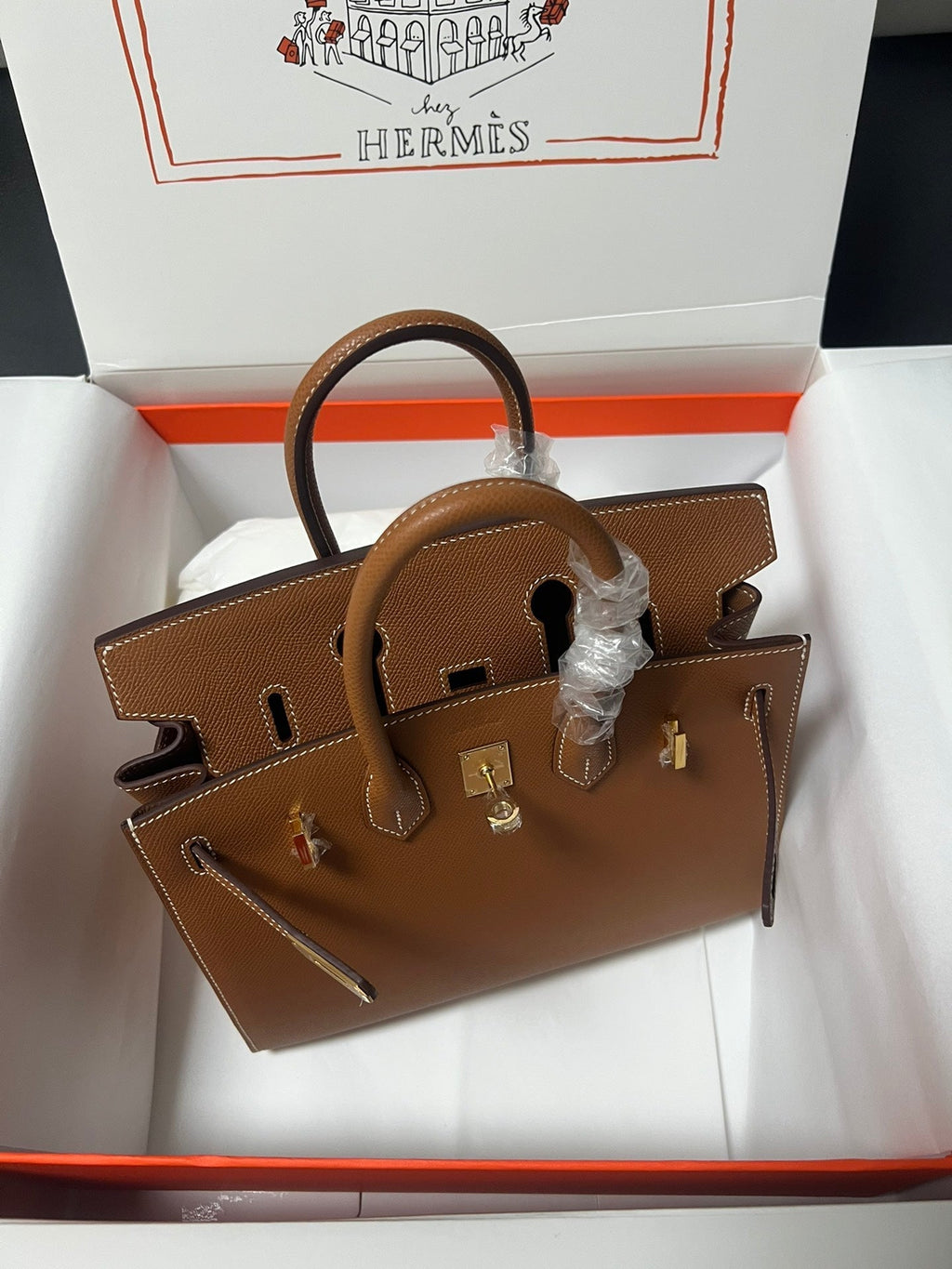 HM BIRKIN SELLIER GOLD EPSOM LEATHER GOLD HARDWARE