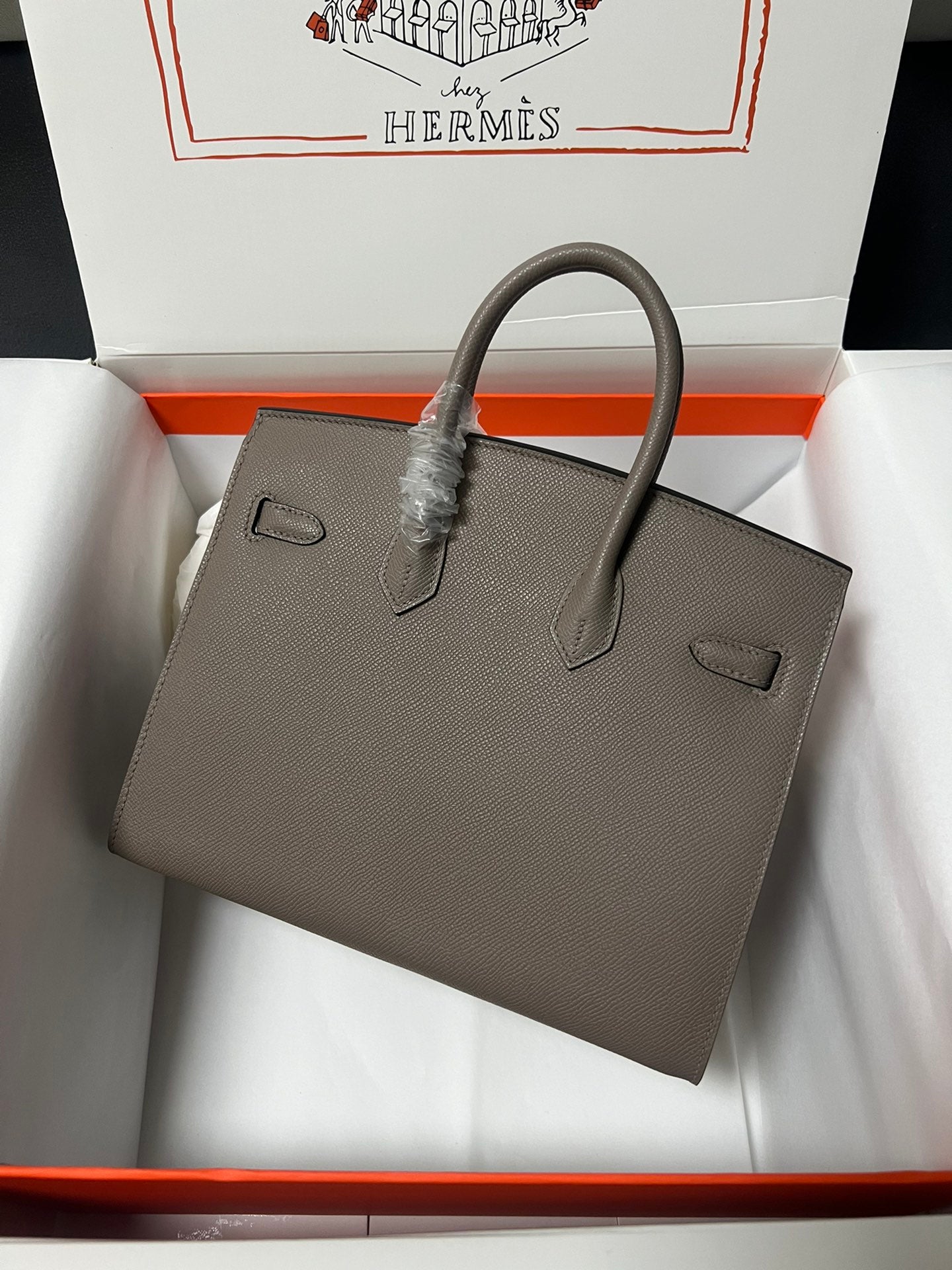 HM BIRKIN SELLIER ETAIN EPSOM LEATHER GOLD HARDWARE