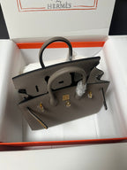 HM BIRKIN SELLIER ETAIN EPSOM LEATHER GOLD HARDWARE