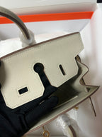 HM BIRKIN SELLIER CREAM EPSOM LEATHER GOLD HARDWARE
