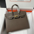 HM BIRKIN SELLIER VERT DE GRIS EPSOM LEATHER GOLD HARDWARE