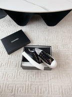 CC Low Sneaker 35mm Black Wrinkled Cowhide
