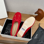 Celine 25 Ballet Flat Red Blend Knitted Wool 541481