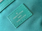 KEEPALL BANDOULIÈRE 50 IN GREEN MONOGRAM HERITAGE CANVAS