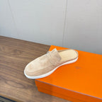 HM 25s Like Mule Pale Taupe Suede Rubber 465661