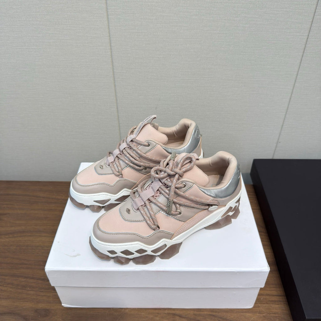 Jimmy Diamond X II/F Sneaker White Pink Fabric Leather 517666