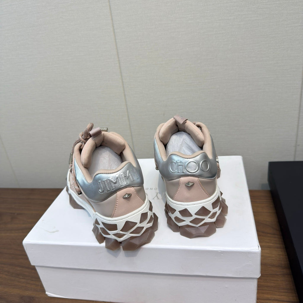 Jimmy Diamond X II/F Sneaker White Pink Fabric Leather 517666