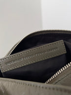SUPERBUSY LARGE SLING BAG 42 IN KHAKI GREEN LAMBSKIN