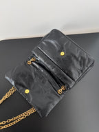 MONACO MINI BAG 25 IN BLACK ARENA CALFSKIN GOLD HARDWARE