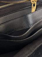 MONACO MINI BAG 25 IN BLACK ARENA CALFSKIN GOLD HARDWARE