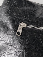 SUPERBUSY MESSENGER BAG 33 IN BLACK ARENA LAMBSKIN