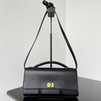 BEL AIR CLUTCH 27 IN BLACK NAPPA LAMBSKIN GOLD HARDWARE