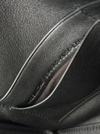 BEL AIR CLUTCH 27 IN BLACK NAPPA LAMBSKIN SILVER HARDWARE