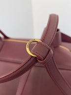 Balenciaga Carrie Bowling Ball Bag Wine Red Lambskin ()
