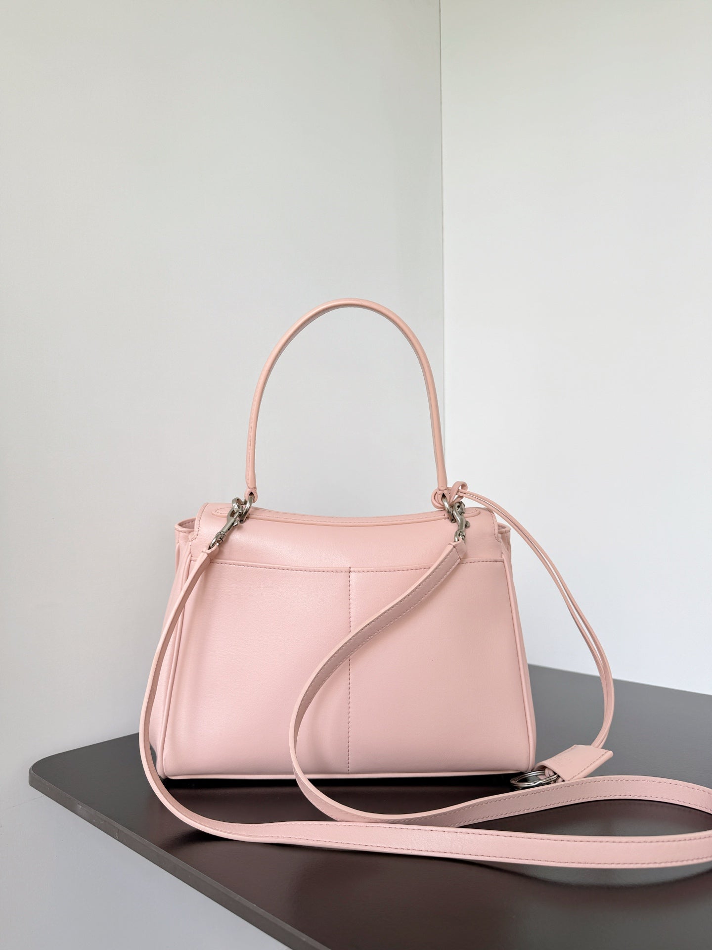 Balenciaga Rodeo 29 Oversized Bag Pastel Pink Lambskin