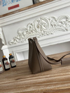 HM Berlingot Shoulder Bag Coffee Epsom Leather 270322