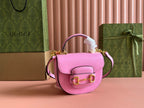 Gucci Horsebit Bag Pink Leather 239806