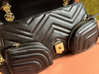 Gucci Marmont Bag Black Leather 244247