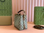 Gucci Ophidia 20.5cm Bag Ebony Brown Canvas 248565