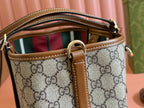 Gucci Ophidia 31cm Bag Ebony Brown Canvas 248566