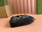 Gucci Jacket Bag Black White Lizard Rhinestones 248589