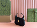 Gucci Jacket Bag Black Lizard Rhinestones 248590