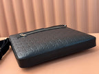 Gucci Signature Messenger Bag Black Cowhide 239929