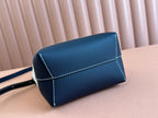 Gucci Bucket Bag Blue White Leather Canvas