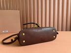 Briarwood Aventure Nappa Leather Top-handle Bag 28cm Chocolate 231055