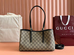 Gucci Ophidia 31cm Bag Ebony Black Canvas 248556