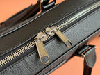 Gucci Briefcase 36.5cm Black Leather Canvas 239949