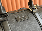 Gucci Duffle Bag 44 Black Canvas 239956