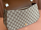 Gucci Blondie 32 Bag Brown Beige Leather Canvas 239899