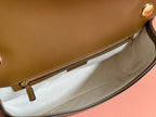 GG Blondie Large Handbag 32cm Brown Suede Calfskin
