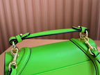GG Blondie Medium Handbag 27cm Green Calfskin