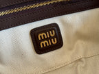 ARCADIE BAG 27 IN CEDAR BROWN SUEDE GOLD HARDWARE