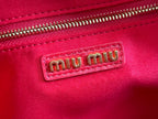 ARCADIE MATELASSÉ BAG 24 IN CERISE RED CALFSKIN GOLD HARDWARE