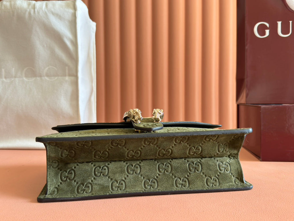 Gucci Dionysus Bag Green Suede Leather 244472