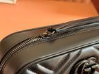 Gucci GG Marmont 24 Bag All Black Calfskin 248345