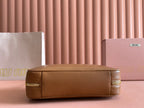 Miu Beau Top-Handle Bag 29 Brown Leather 239692