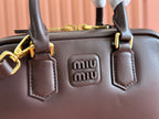 Miu Miu 19 Arcadie Chocolate leather bag Briarwood 239711
